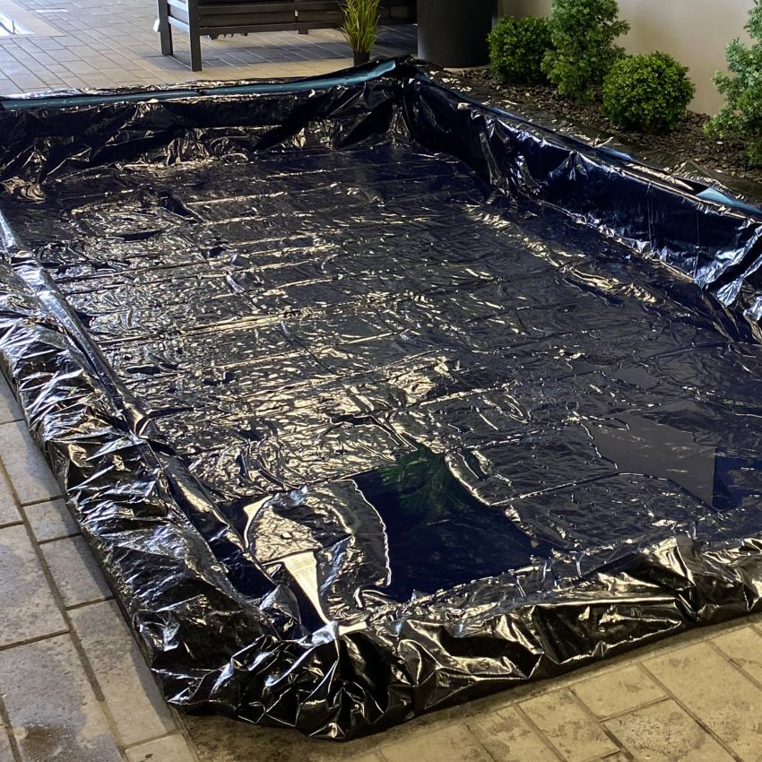 Opaque cover for in-ground pool