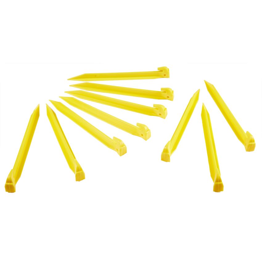 Kit of 10 yellow stakes
